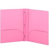 Plastic Folders with Pockets and Prongs, Two Pocket Folder with Brads, 3 Prong Folders with Pocke...