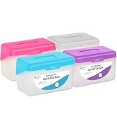 Enday Index Card Box Blue 3x5 Index Card Holder, Index Card Organizer, Flash Card Holder, Holds 2...